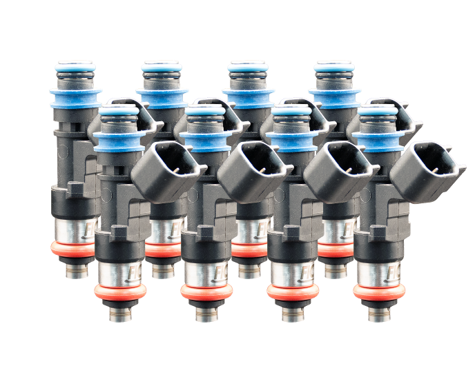 Fuel Injector Clinic 525cc High-Z Injector Set Set of 8 Custom Fitment ISC-0525H-8