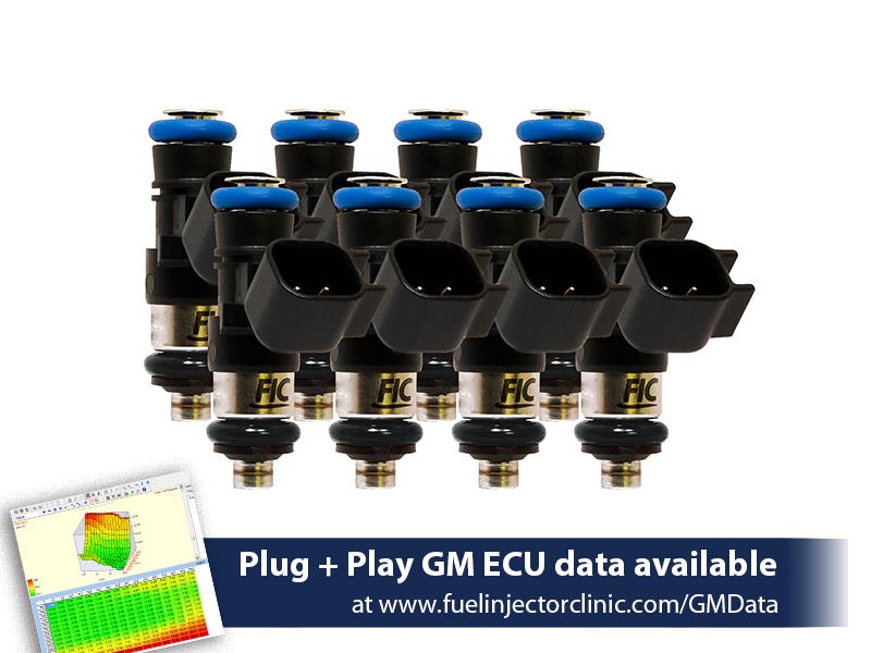 Fuel Injector Clinic 660cc High-Z Injector Set for Chevrolet 6.2 Truck Motors 2009-2013 IS306-0660H-SP