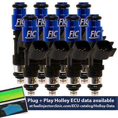 Fuel Injector Clinic 525cc High-Z Injector Set for Holley Dodge Hemi Intakes ISH02-0525H