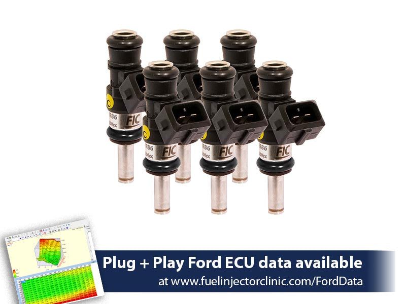Fuel Injector Clinic 1200cc High-Z Injector Set for Ford Mustang V6 2011-2017 IS461-1200H