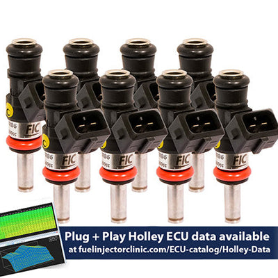 Fuel Injector Clinic 1200cc High-Z Injector Set for Holley GM Composite Intakes ISH03-1200H