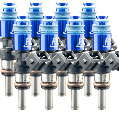 Fuel Injector Clinic 1200cc High-Z Injector Set Set of 8 Custom Fitment ISC-1200H-8