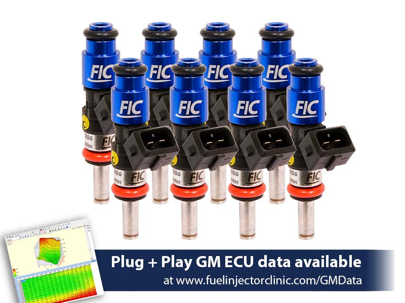 Fuel Injector Clinic 1200cc High-Z Injector Set for GM LS2 IS302-1200H