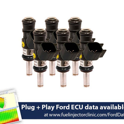 Fuel Injector Clinic 1440cc High-Z Injector Set for Ford Mustang V6 2011-2017 IS461-1440H