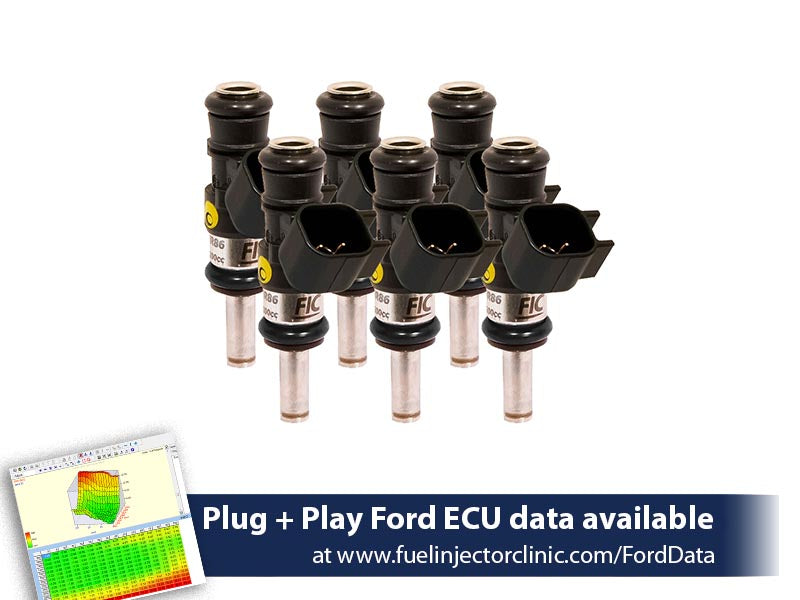 Fuel Injector Clinic 1440cc High-Z Injector Set for Ford Mustang V6 2011-2017 IS461-1440H