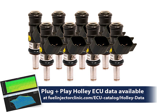 Fuel Injector Clinic 1440cc High-Z Injector Set for Holley GM Composite Intakes ISH03-1440H