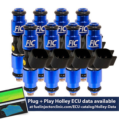 Fuel Injector Clinic 1440cc High-Z Injector Set for Holley Dodge Hemi Intakes ISH02-1440H