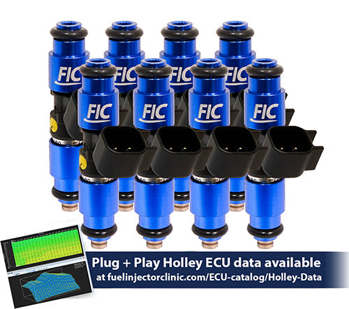 Fuel Injector Clinic 1440cc High-Z Injector Set for Holley Dodge Hemi Intakes ISH02-1440H