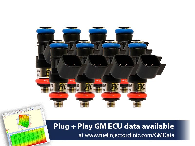 Fuel Injector Clinic 1650cc High-Z Injector Set for GM LS3/LS7/LSA/L76/L92/L99 IS303-1650H