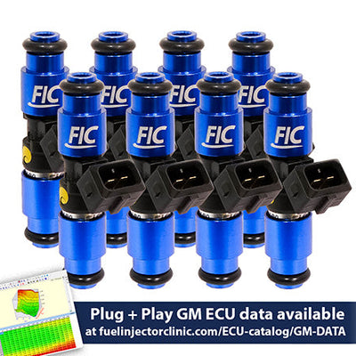 Fuel Injector Clinic 1650cc High-Z Injector Set for Chevrolet SBC Gen II IS301-1650H