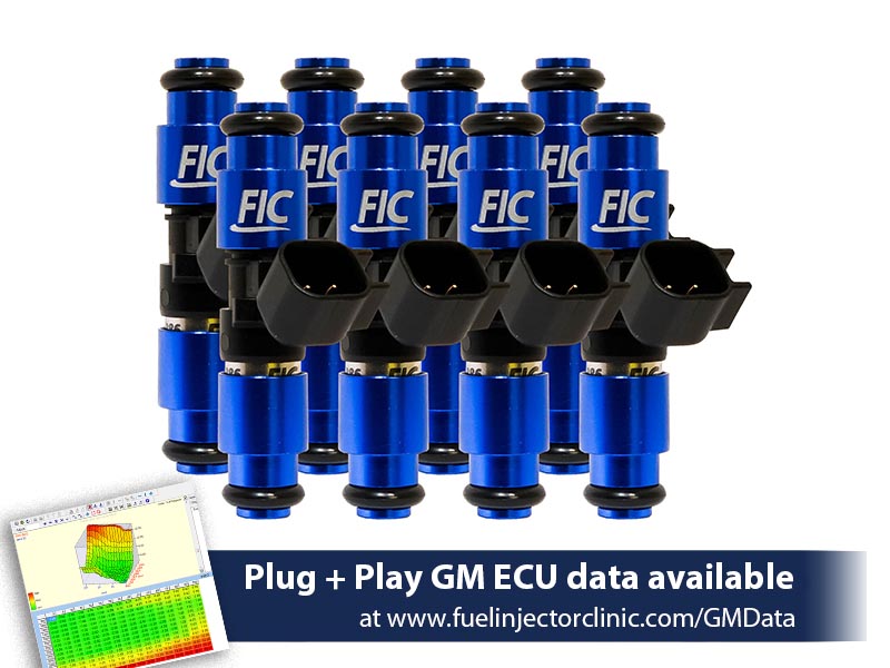 Fuel Injector Clinic 1650cc High-Z Injector Set for GM LS1/LS6 IS300-1650H