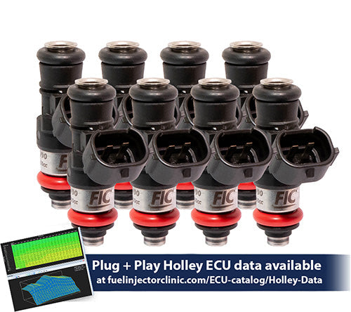 Fuel Injector Clinic 2150cc High-Z Injector Set for Holley GM Composite Intakes ISH03-2150H