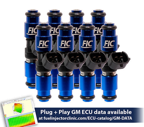 Fuel Injector Clinic 2150cc High-Z Injector Set for Chevrolet SBC Gen II IS301-2150H