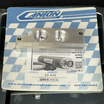 Canton 11-280 Rear Sump Oil Pan GM LS1 W/Oil Filter Adapter