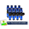 1200cc FIC Fuel Injector Set IS406-1200H Ford F150 1985-2003 Lightning 1993-1995