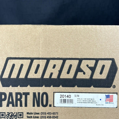 Moroso 20140 LS Swap (w/Rear Sump + Two -10An Fittings)  7qt
