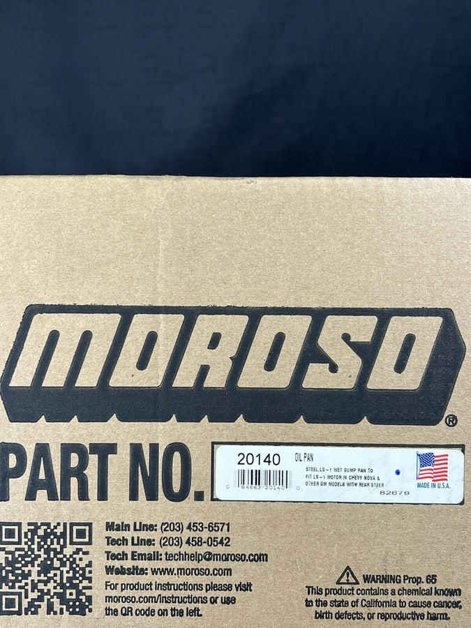 Moroso 20140 LS Swap (w/Rear Sump + Two -10An Fittings)  7qt