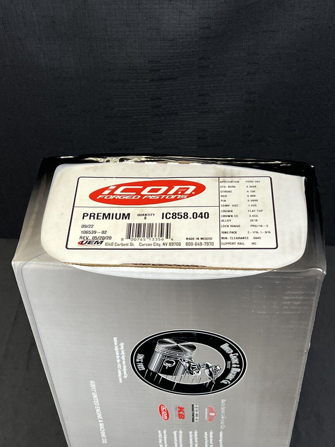 Icon Piston Set IC857.040; 4.400
