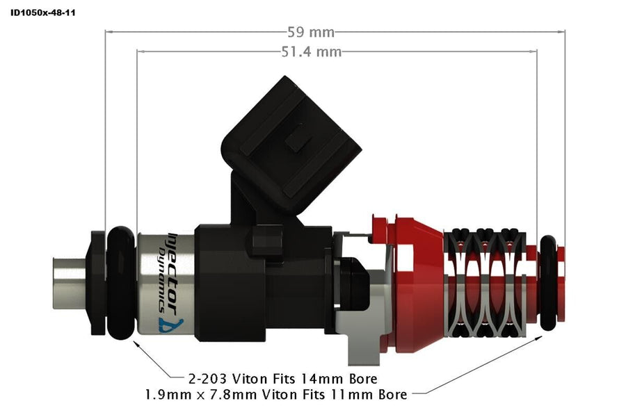 ID1050-XDS Set of 4 Fuel Injectors 1050.48.11.F20.4 Honda S2000 | 2000-2005