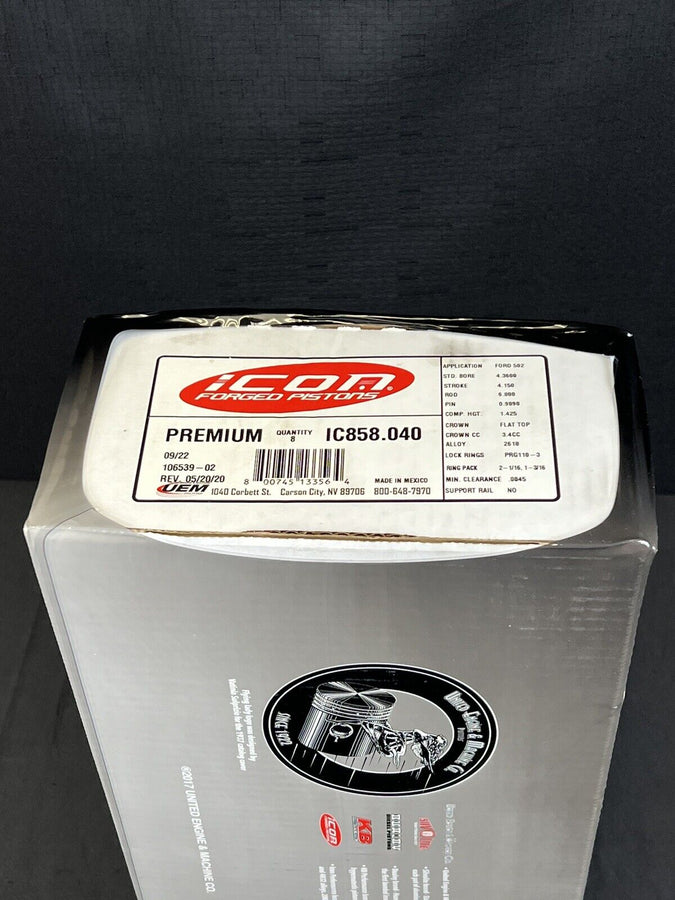 Icon Piston Set IC857.040; 4.400