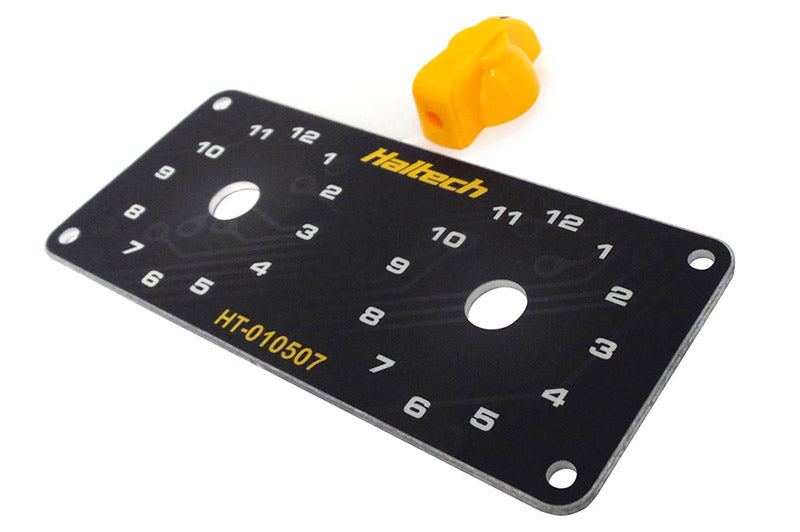Haltech HT-010507 Dual Switch Panel Only - includes Yellow knob