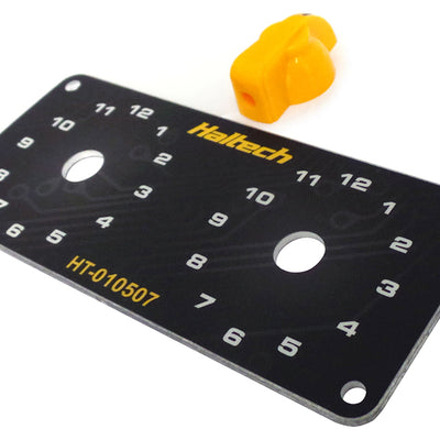 Haltech HT-010509 Dual Switch Panel Kit - includes Yellow knob