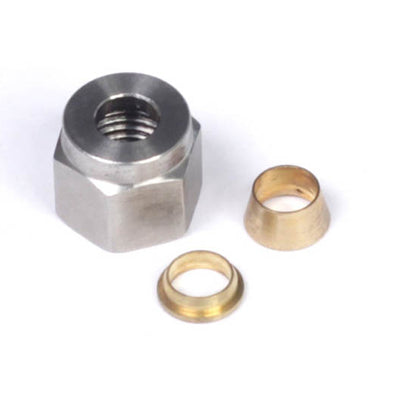 Haltech HT-010808 1/4" Nut and Brass Ferrule Only