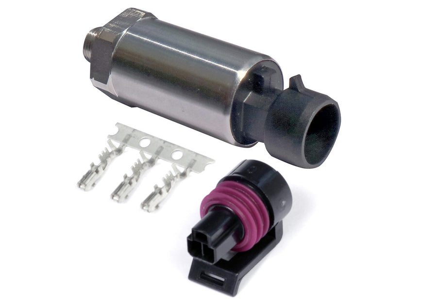 Haltech HT-010912 250 PSI (17 Bar) Motorsport Stainless Pressure Sensor 1/8npt