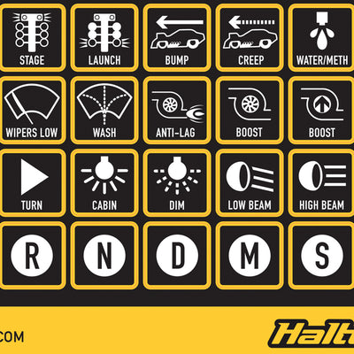 Haltech HT-011500 Haltech Keypad Label Set