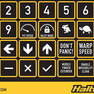 Haltech HT-011500 Haltech Keypad Label Set