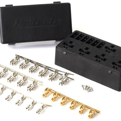 Haltech HT-030102 6 Circuit Haltech Fuse Box with Lid and all required pins