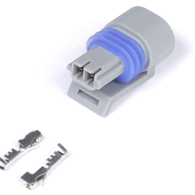 Haltech HT-030410 Plug and Pins Only - Delphi 2 Pin GM style Air temp (Grey)