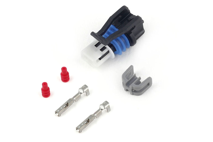 Haltech HT-030410 Plug and Pins Only - Delphi 2 Pin GM style Air temp (Grey)