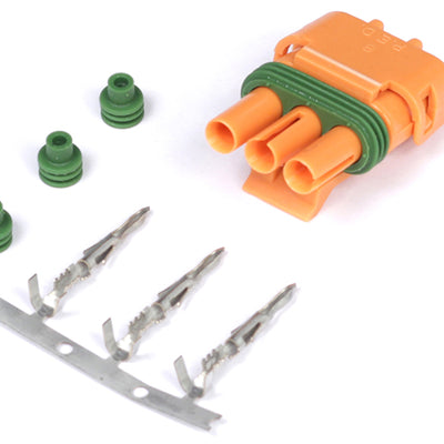 Haltech HT-030420 Plug and Pins Only - Delphi 3 pin GM Style MAP Sensor Orange