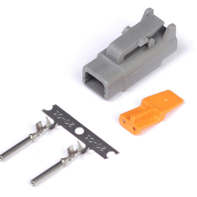 Haltech HT-031000 Plug and Pins Only - Male Deutsch DTM-2 Connector (7.5 Amp)