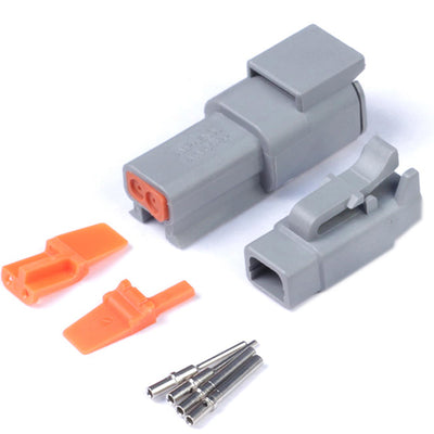 Haltech HT-031012 Plug and Pins Only Matching Set Deutsch DTM-2 Connectors (7.5
