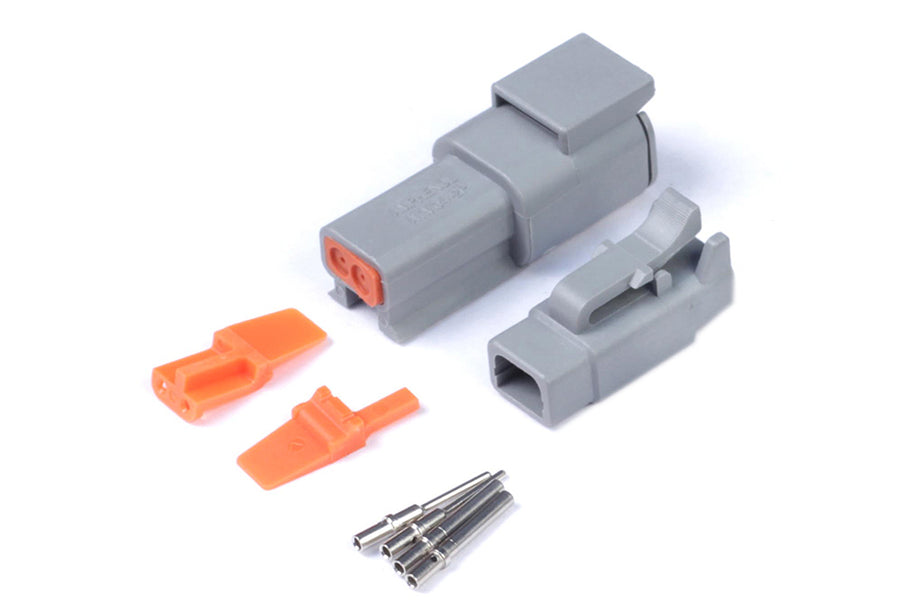 Haltech HT-031012 Plug and Pins Only Matching Set Deutsch DTM-2 Connectors (7.5