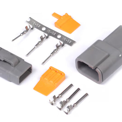 Haltech HT-031013 Plug and Pins Only Matching Set Deutsch DTM-3 Connectors (7.5