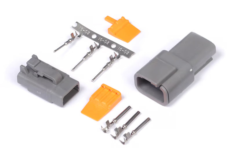 Haltech HT-031013 Plug and Pins Only Matching Set Deutsch DTM-3 Connectors (7.5