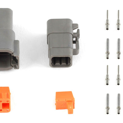 Haltech HT-031015 Plug and Pins Only Matching Set Deutsch DTM-6 Connectors (7.5