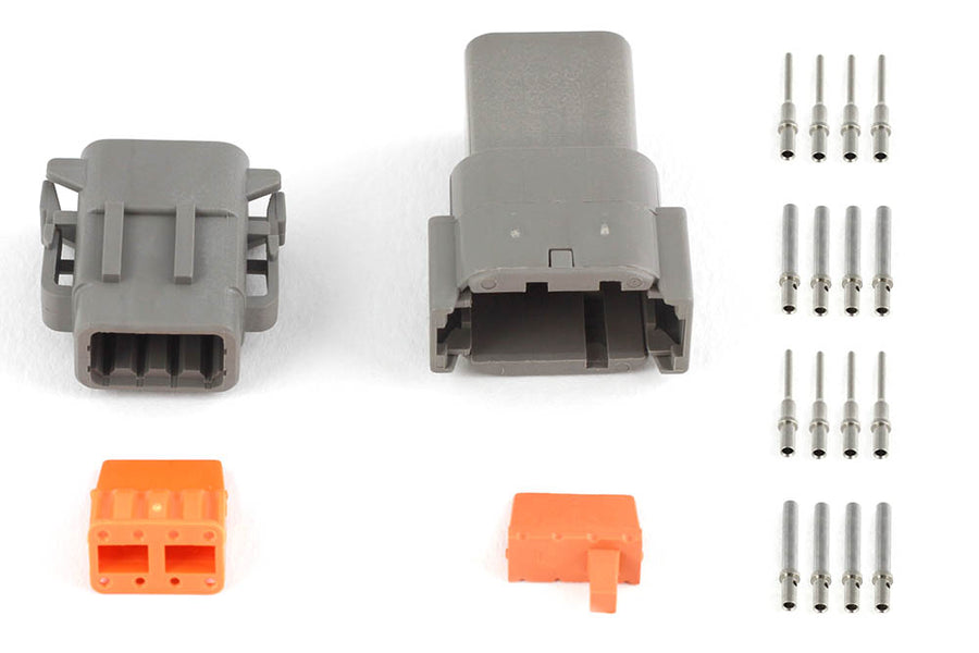 Haltech HT-031016 Plug and Pins Only Matching Set of Deutsch DTM-8 Connectors (7