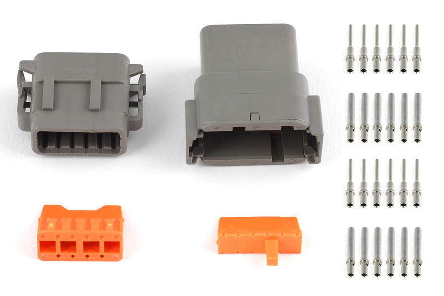 Haltech HT-031017 Plug and Pins Only Matching Set of Deutsch DTM-12 Connectors (