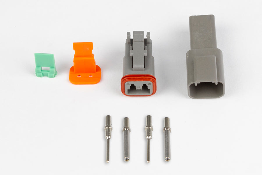 Haltech HT-031112 Plug and Pins Only Matching Set of Deutsch DT-2 Connectors (DT