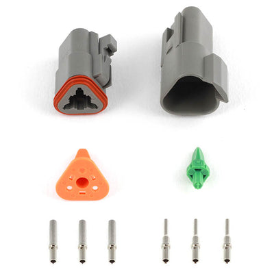 Haltech HT-031113 Plug and Pins Only Matching Set of Deutsch DT-3 Connectors (DT