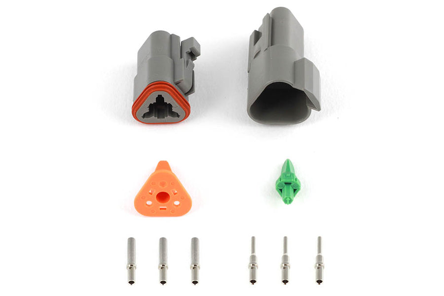 Haltech HT-031113 Plug and Pins Only Matching Set of Deutsch DT-3 Connectors (DT