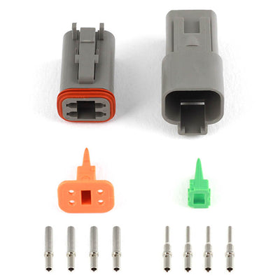 Haltech HT-031114 Plug and Pins Only Matching Set of Deutsch DT-4 Connectors (DT