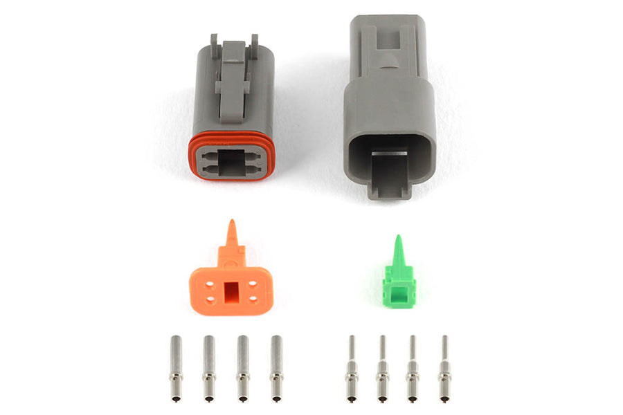 Haltech HT-031114 Plug and Pins Only Matching Set of Deutsch DT-4 Connectors (DT