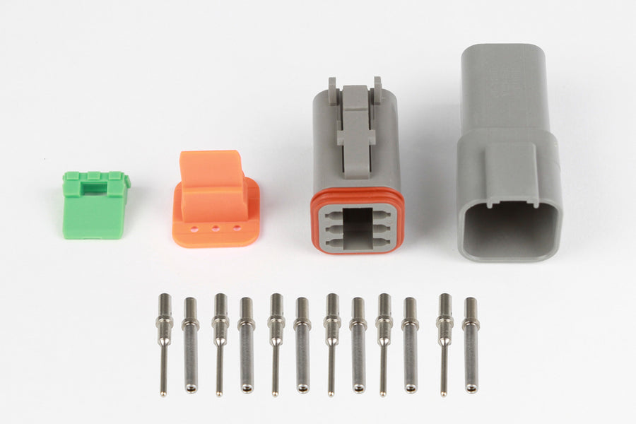 Haltech HT-031115 Plug and Pins Only Matching Set of Deutsch DT-6 Connectors (DT