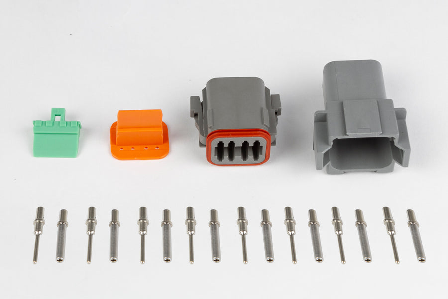 Haltech HT-031116 Plug and Pins Only Matching Set of Deutsch DT-8 Connectors (DT