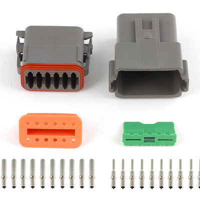 Haltech HT-031117 Plug and Pins Only Matching Set of Deutsch DT-12 Connectors (D